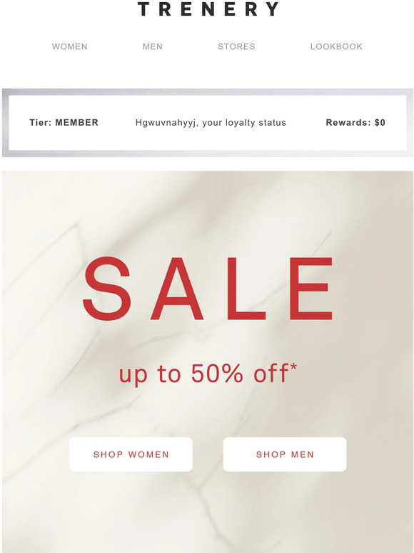 Sale - Up to 50% Off Selected Styles