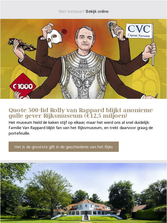 Louis Ridder Van Rappard Quote: Quote 500-lid Rolly van Rappard blijkt gulle miljoenengever ...