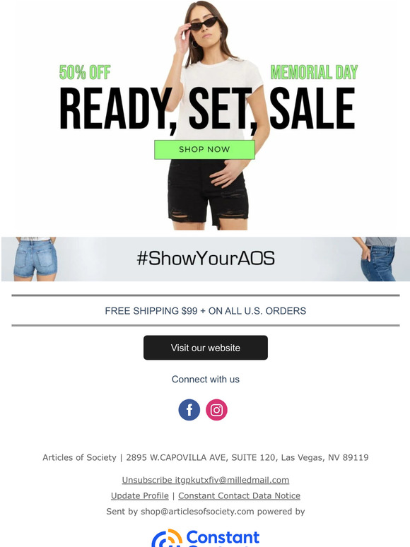 Articles of Society - Memorial Day Sale - 50% Off!