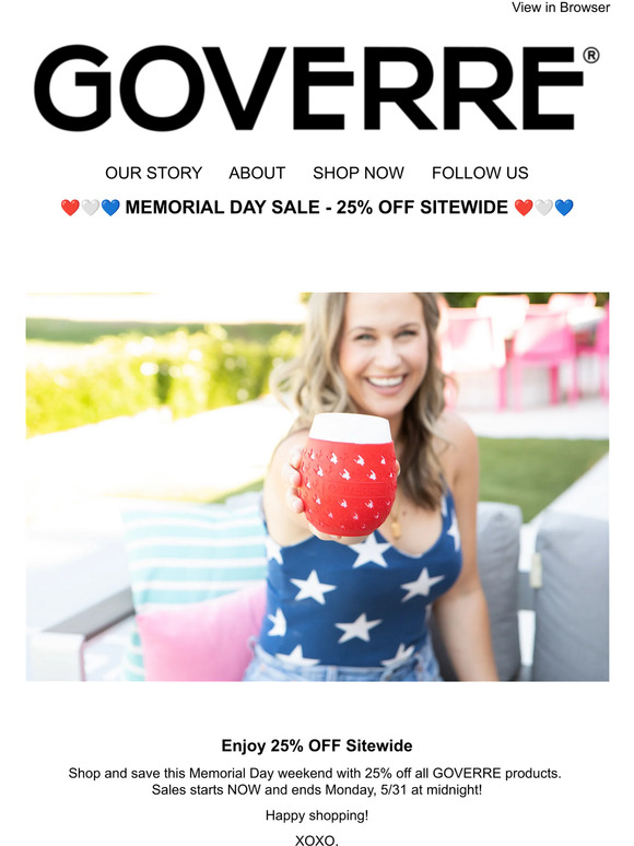 Memorial Day Sale Starts NOW!- 25% OFF
