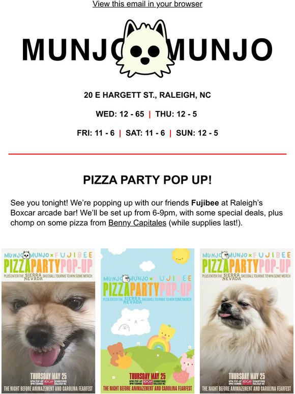 TONIGHT: Pizza Party Pop Up!