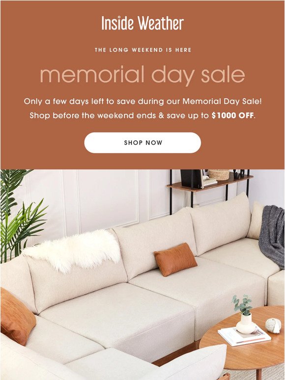 Memorial Day Sale 🎉 up to $1000 OFF