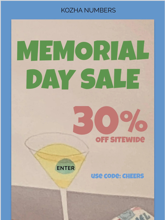 MEMORIAL DAY SALE