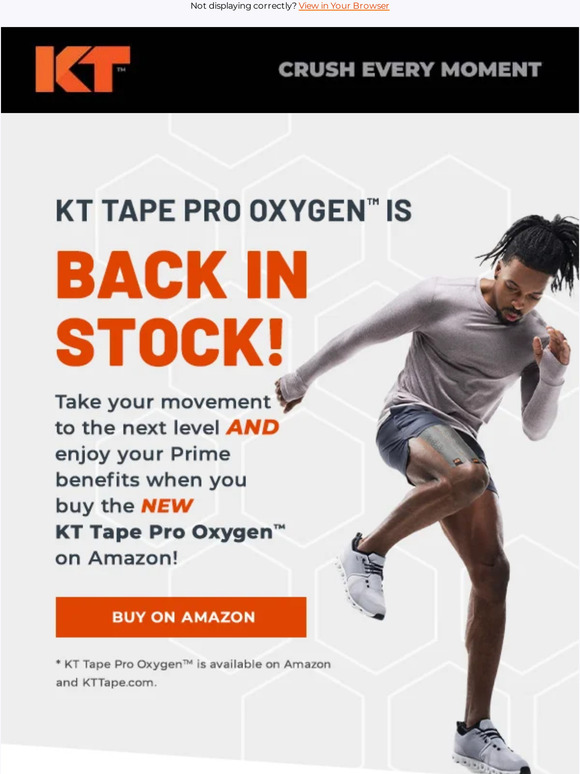 KT Tape Go the Extra Mile with KT Tape Pro Oxygen™ 🏁 Milled