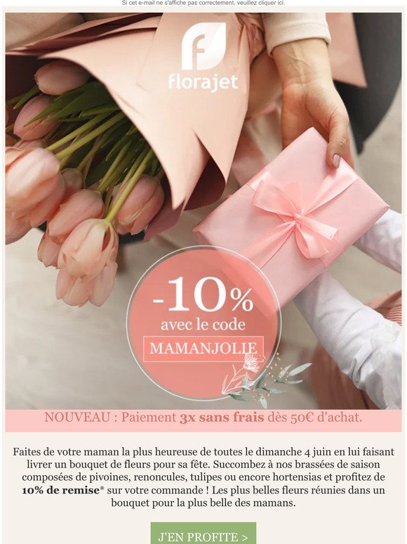 -10% sur vos fleurs pendant 3 jours ! 🕐