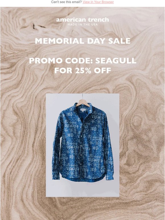 Memorial Day Sale Continues – 25% Off Linen Blends!