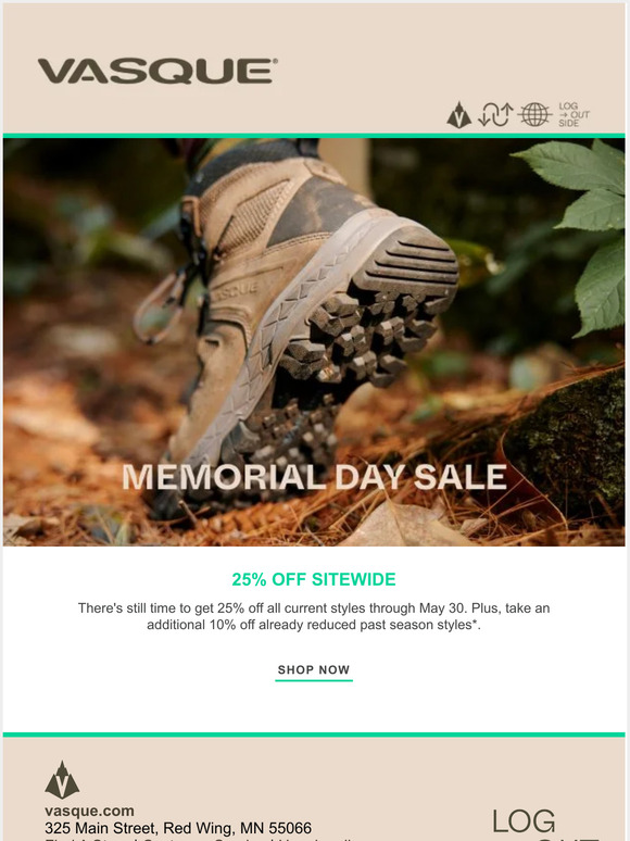 Red wing memorial hot sale day sale