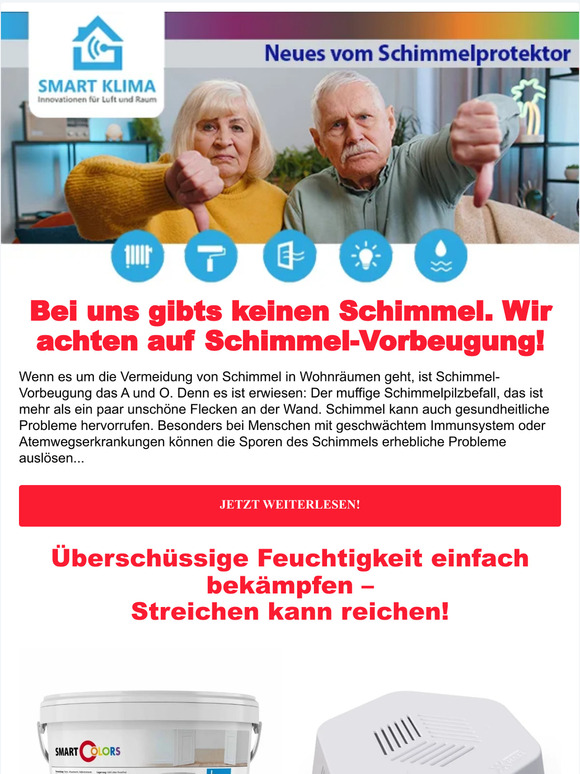 Mit uns gibt es keinen Schimmel. So verhindern Sie die Entstehung!