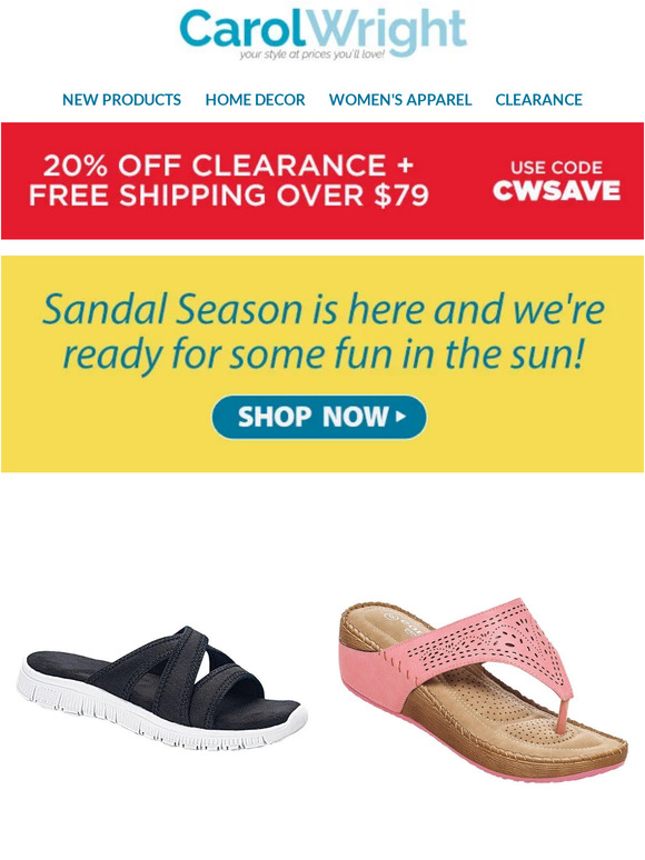 Dr. Leonard's Healthcare/Carol Wright Gifts Sandal Season is here