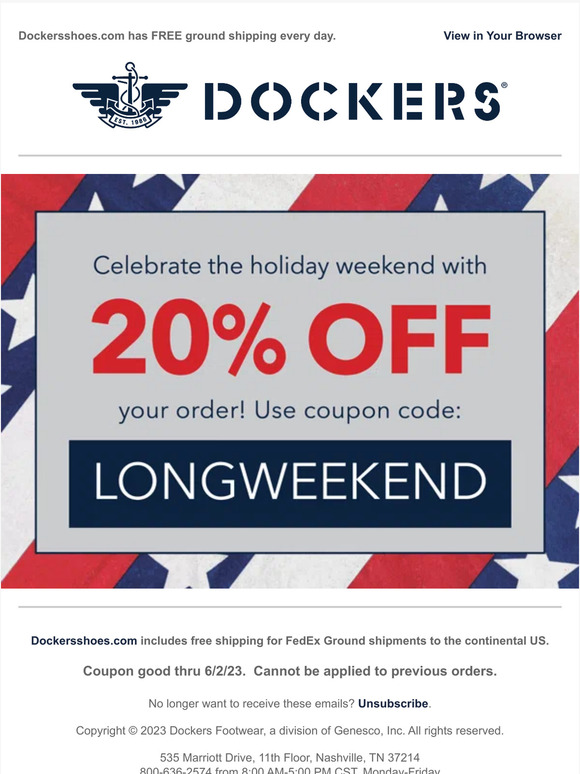 Dockers cheap shoes coupon