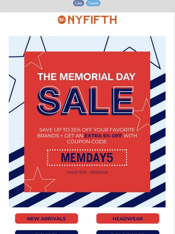 NYFifth's Memorial Day Sale Starts Now 😎