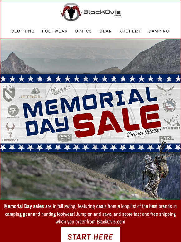 Memorial Savings ARE HERE!