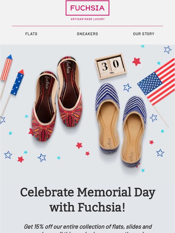 Memorial Day: 15% Off as Our Thank You 🙌🇺🇸