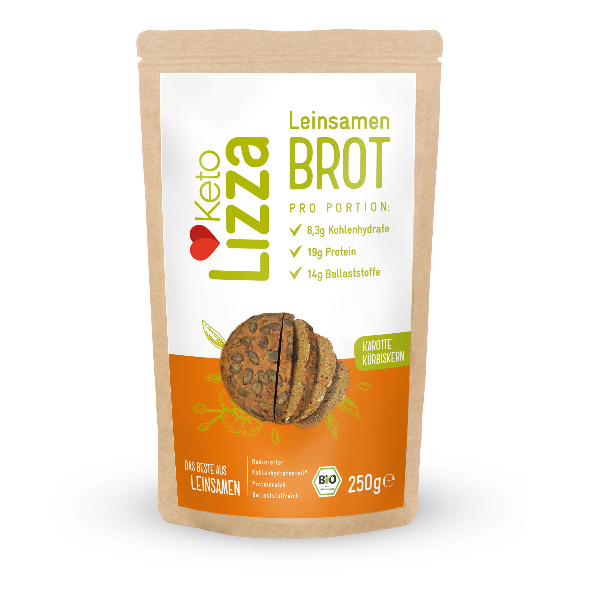 Image of Brot Backmischung Karotte-Kürbiskern