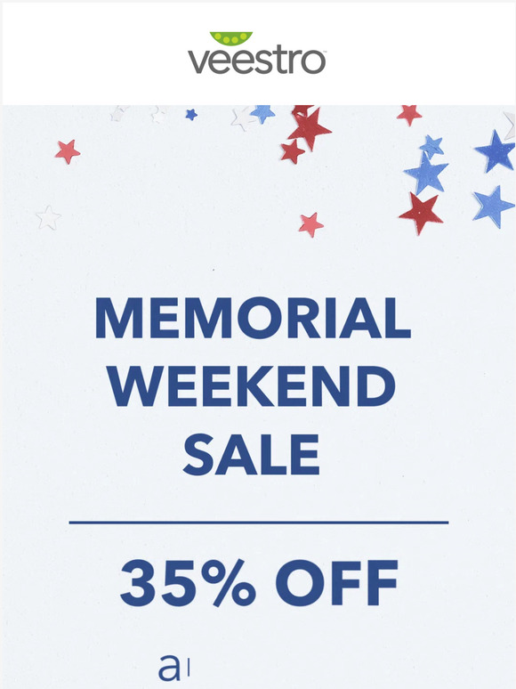 35% OFF | Memorial Weekend Sale starts now 🎇