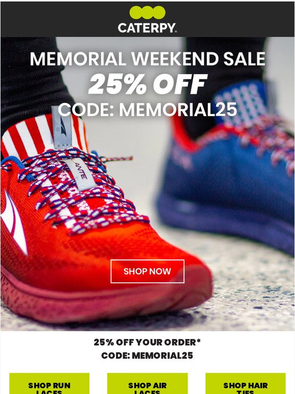 25% OFF 🇺🇸 Memorial Day Sale Starts Now