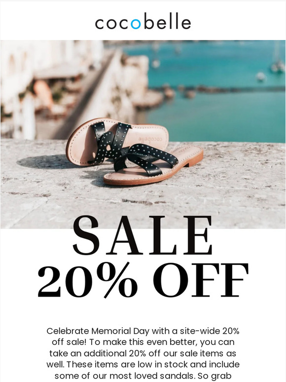 20% Off Site-wide Sale! 🔥