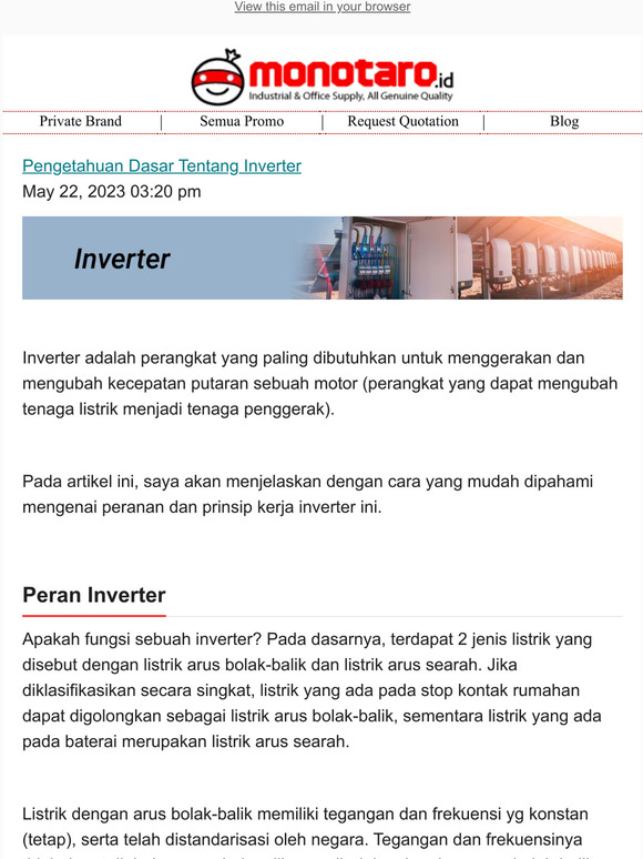 Hi , sudah lihat Berita/Artikel terbaru dari monotaro.id? Yuk cek di sini!