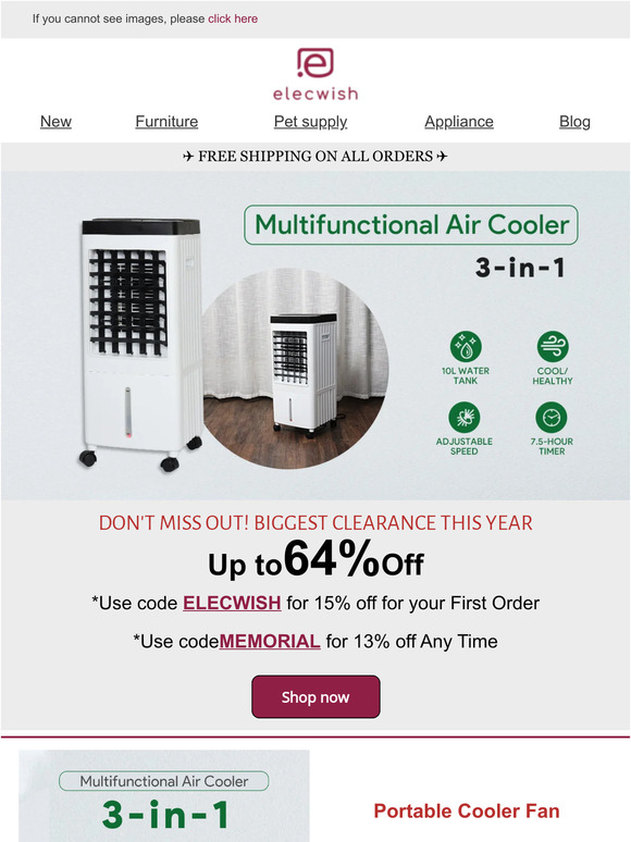 Your Ideal Cooler Fan❄️Up to 60% Off!!! 🔥