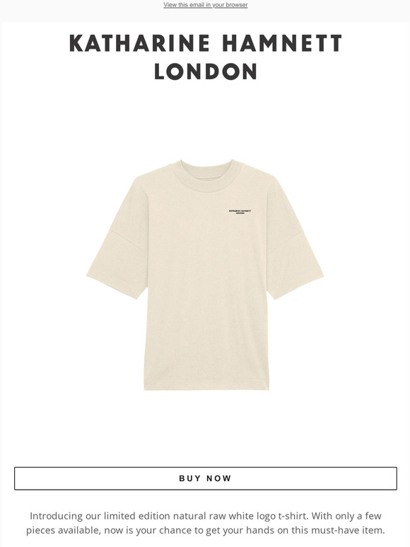 NATURAL RAW LOGO T-SHIRT - VERY LIMITED EDITION