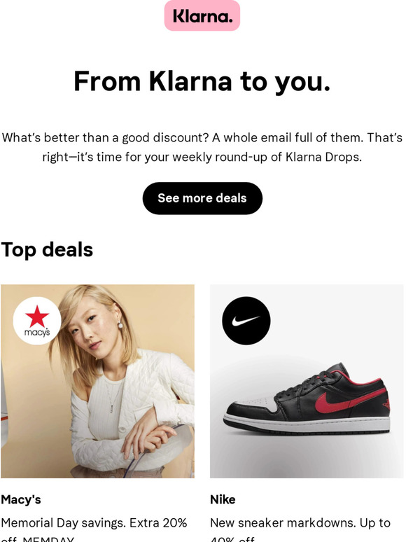 Another day, another email full of deals.