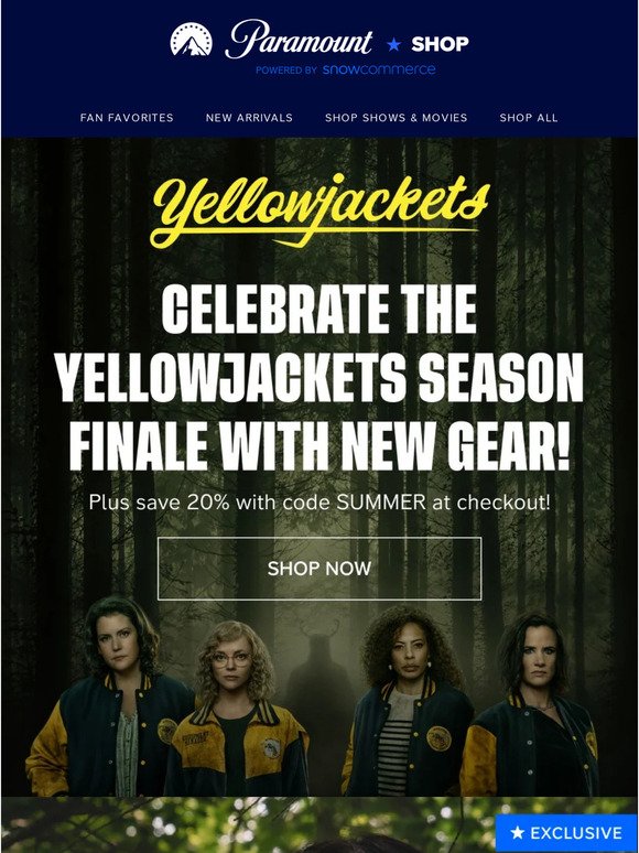 Celebrate the Yellowjackets Season Finale with New Gear!