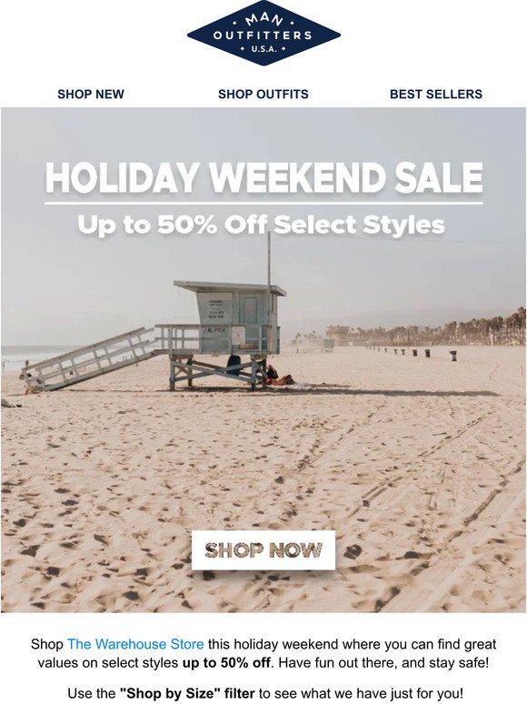 Holiday Weekend Sale ⦙ 50% Off Select Styles