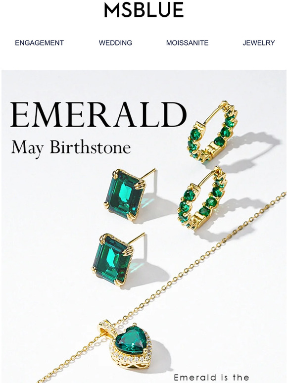 MSBLUE JEWELRY Let's Introduce Our Emeralds In May.💚Don't Miss! Milled