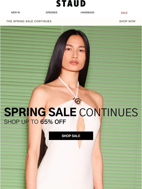 THE SPRING SALE CONTINUES