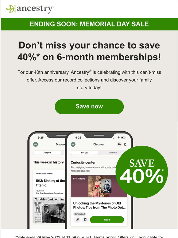Memorial Day Sale Ends Monday!