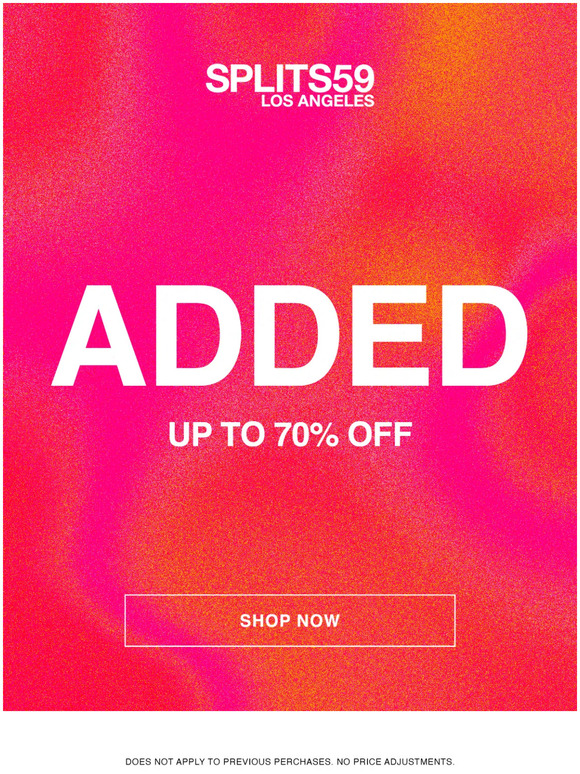 NEW STYLES ADDED TO SALE!