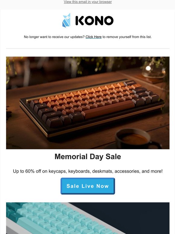 Our Biggest Sale Ever — Kono Memorial Day Sale