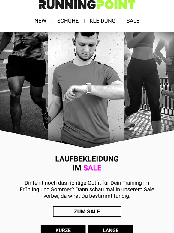 ❗ Laufbekleidung im SALE ❗ Spare bis zu -40% zum UVP