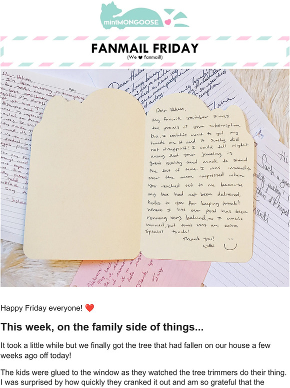 [Fanmail Friday] I got the Facebook SLAP 😳