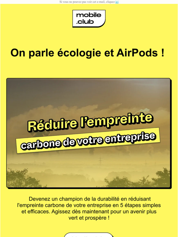On parle écologie et AirPods !