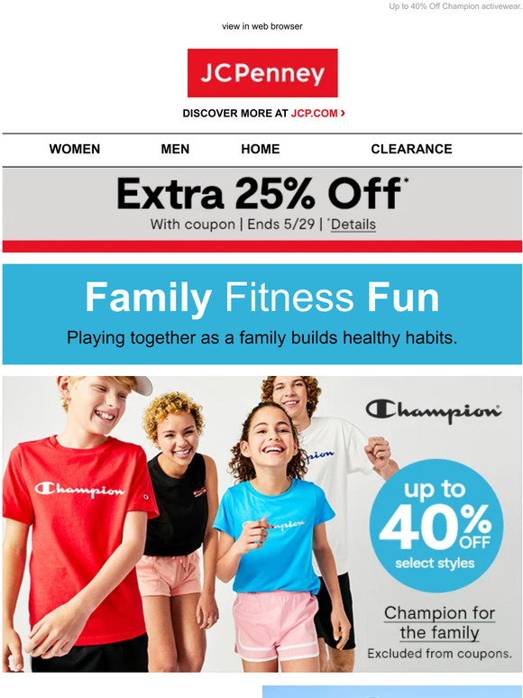 JCPenney Clearance Up To 80% Off + Extra 25% Off with Mobile Coupon