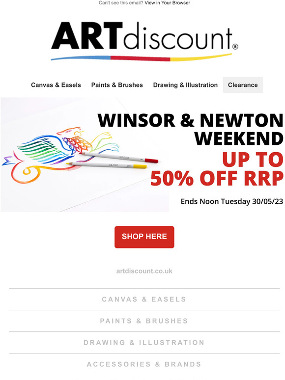 Winsor & Newton Weekend Deals 🎨