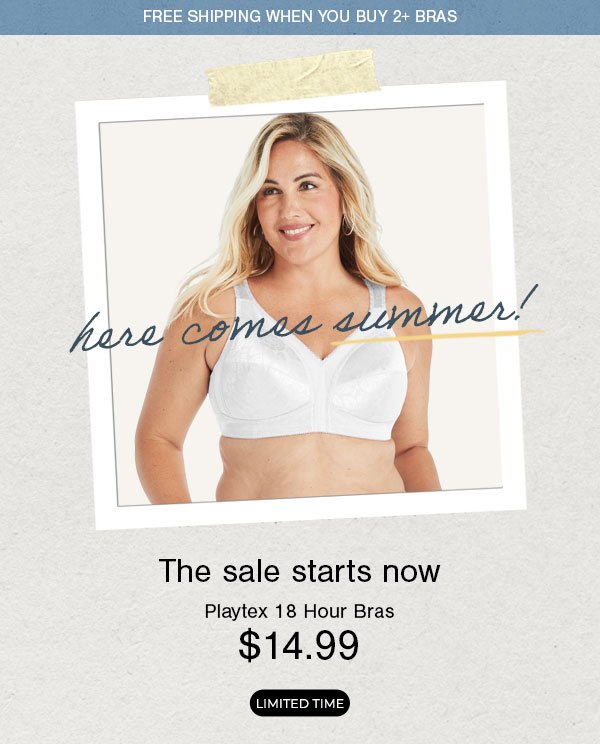 One Hanes Place: All 18 Hour bras $14.99, All Maidenform & Bali