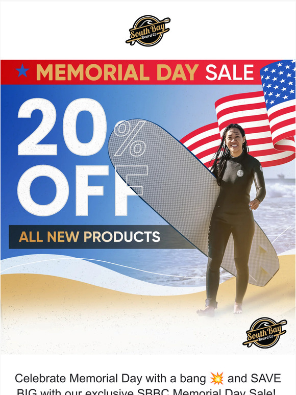 Memorial Day Madness! 20% off NEW SBBC products