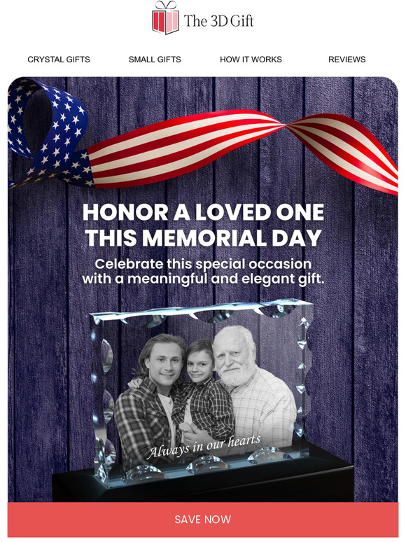 20% Off a Memorial Day Gift to Last a Lifetime