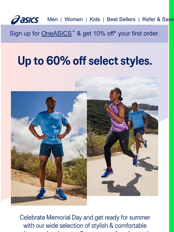 asics memorial day sale