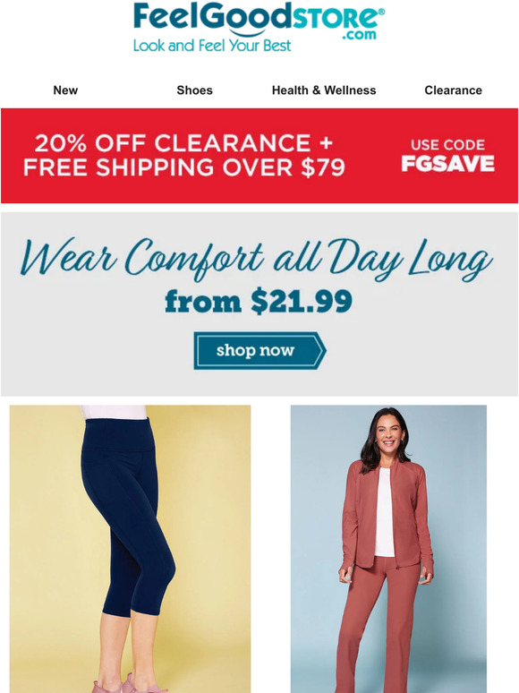 Wear Comfort all Day Long from $21.99