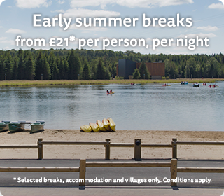 Early summer breaks from £21* per person, per night. Book now.