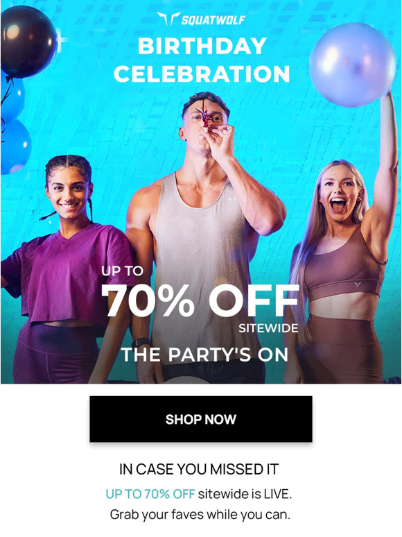 ICYMI: Our Shopping Event Is Live 🎂