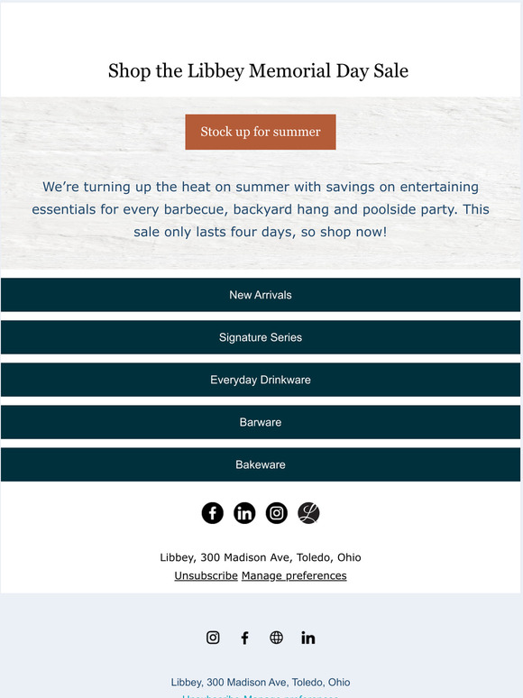 Start summer with a SALE