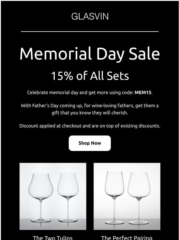 Shop Our Memorial Day Sale Now