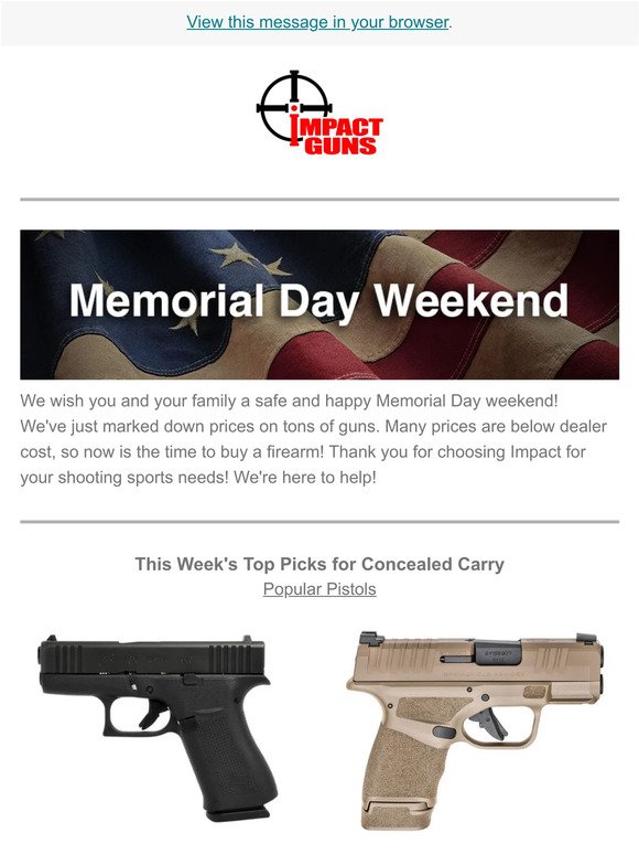 Top Gun Deals | Memorial Day Weekend Sale