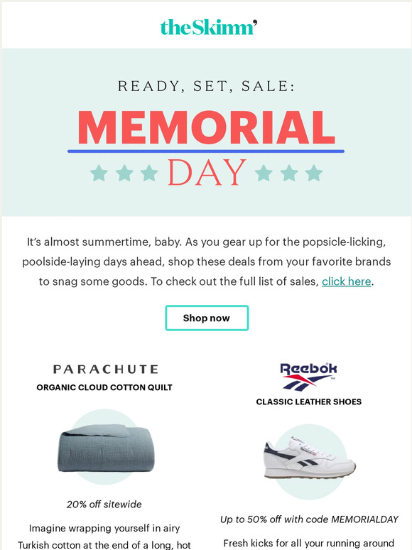 theSkimm The best Memorial Day sales to shop right now Milled