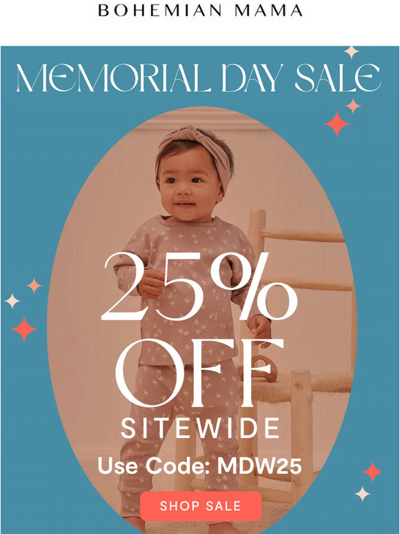 25% off Happening NOW! 🎉