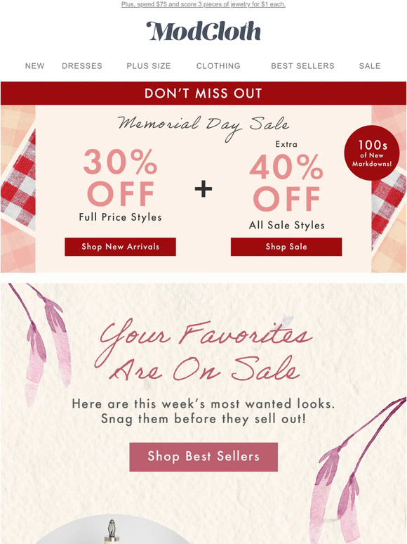 Best-Sellers Now 30% and 40% Off!